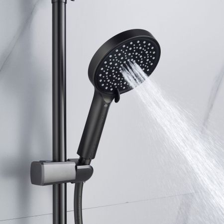 Душевая система Shevanik S4726T, оружейная сталь, артикул S4726T