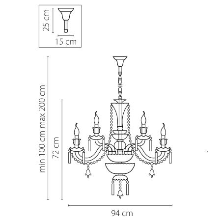 Люстра подвесная Campana Lightstar Premium 716154, артикул 716154