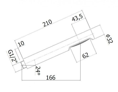 Ручной душ однопозиционный CZR-B-D1F, артикул CZR-B-D1F-NOP