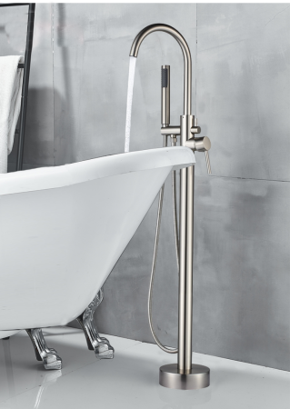 Смеситель BRAIES Brush Nickel для отдельностоящей ванны BOCH MANN BM8922