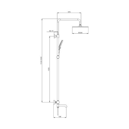 Душевая система Raglo R20.24, хром
