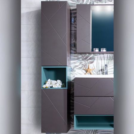 Ниша для пенала Бриклаер КРИСТАЛЛ 35 см, муссон, артикул 4627125414497