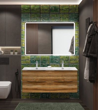 MARINO-CER-N База под раковину подвесная с четырьмя выкатными ящиками, Bianco Lucido, 1202x462x500, MARINO-CER-N-1200-4C-SO-BL-P, артикул MARINO-CER-N-1200-4C-SO-BL-P