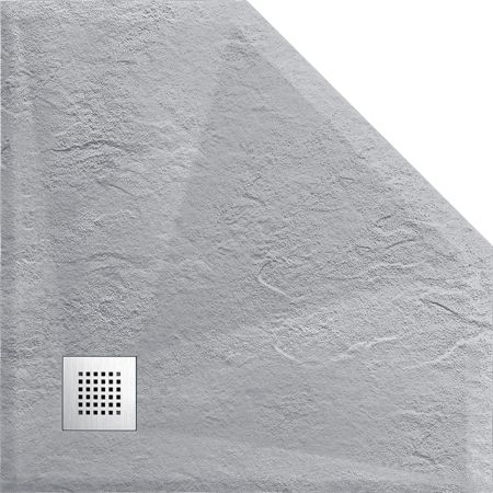 Поддон для душа из искусственного камня VST-4SP9090G, 900*900*25, серый, артикул VST-4SP9090G