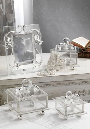 CTF, шкатулка средняя 12х12х12РH, цвет серебро, артикул 30135