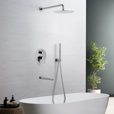 Set 4 в 1 душевой комплект AQUATEK AQ1173CR БЕТТА, артикул AQ1173CR