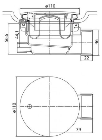 АКРИЛОВЫЙ ПОДДОН CEZARES TRAY-A-RH-15-W, артикул TRAY-COVER-G