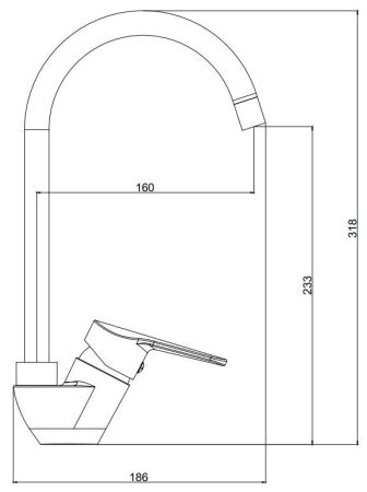 Смеситель Breeze для кухни,  артикул: BZ519, артикул BZ519