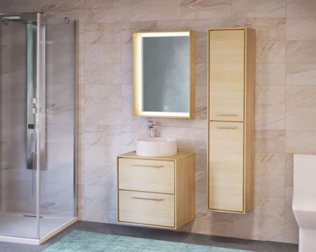 Шкаф пенал Raval Frame 35 подвесной Белый, артикул Fra.04.160/P/W