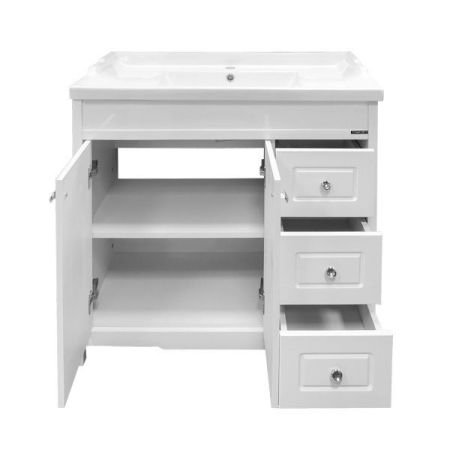 Тумба с раковиной Comforty Тбилиси 90 3132630 Белая