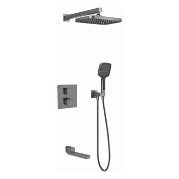 Душевая система Rose R1595T, пепельный