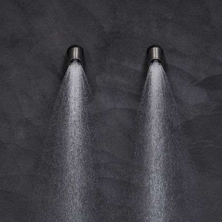 ANTONIO LUPI AZIMUT Верхний душ Ø80 мм., настенный или потолочный, поворотный, матовая нержавеющая сталь