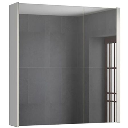 Зеркальный шкаф Comforty Женева 75 4137096 Дуб белый, артикул 4137096