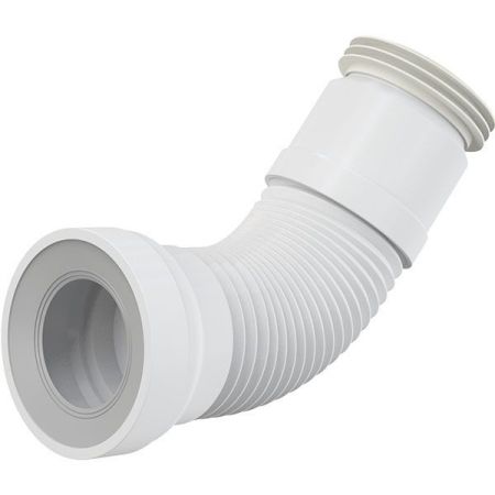 Гофра ALCAPLAST  A970 (55*, белый), шт, артикул A970