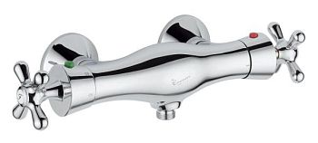 Emmevi Deco Classic, двухвентильный термостатический смеситель для душа, без набора для душа, цвет хром