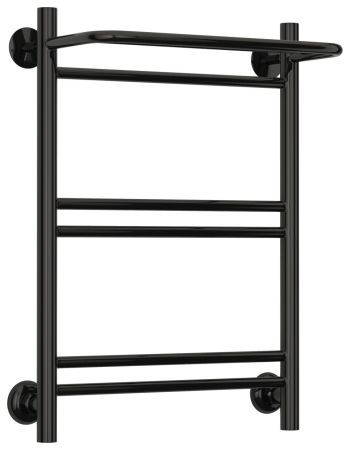 Полотенцесушитель водяной СТИЛЬЕ "Версия-Н1" 600х400 (Полка+1+2+2) П 16 (Чёрный), артикул 17621-6040