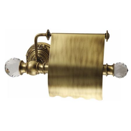 CRISTALIA Бумагодержатель закрытый (с крышкой), бронза/SWAROVSKI, артикул 16763