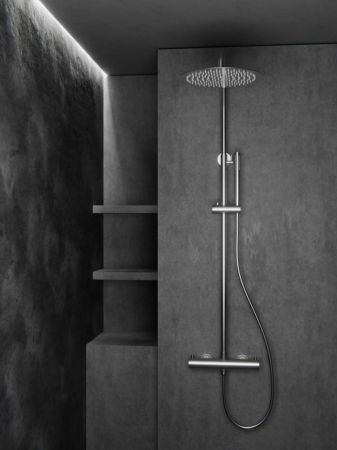 Душевая система с термостатом Knotlor SS-24, сатин, артикул SS-24