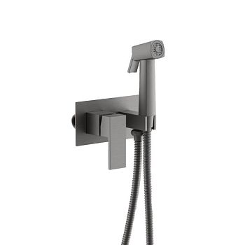 Гигиенический душ со смесителем BELZ B55808-3, оружейная сталь