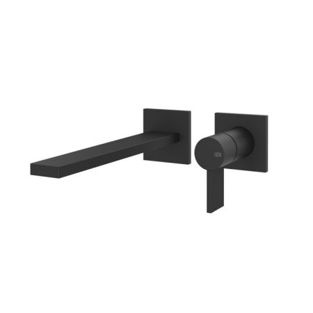 GESSI  INVERSO RIGATO Внешняя часть настенного смесителя для раковины, цвет: Matte Black, артикул 73588#299