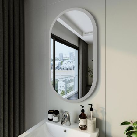 Зеркало Бриклаер Вега 55 овал сенсор на зеркале бесконтактный, артикул 4627125415616