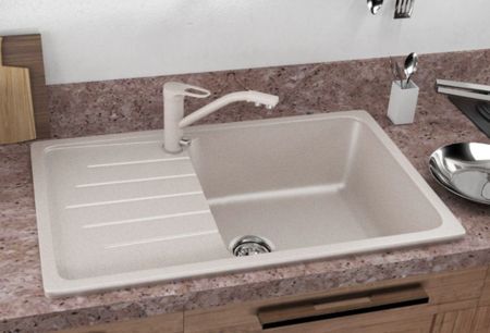 Кухонная мойка Ulgran U-400-302, песочный, артикул U-400-302