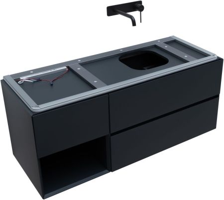 Тумба под раковину Allen Brau Infinity 120 1.21007.AM R антрацит матовый, артикул 1.21007.AM
