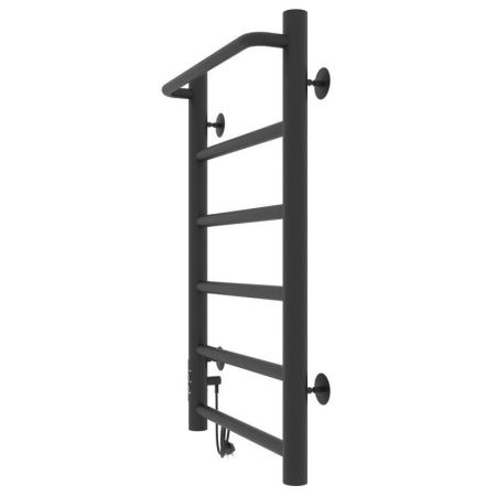 Полотенцесушитель электро "Прайм ЧКЧ П6 400*600", черный матовый, левый