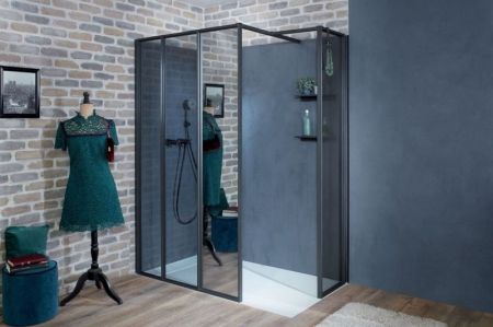 Душевое ограждение JACOB DELAFON NOUVELLE (40*) E94WS40-MZ (зеркальное) ССП, шт, артикул E94WS40-MZ