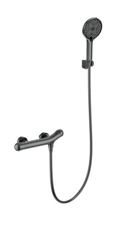 Смеситель для душа с термостатом WONZON & WOGHAND T-1000, Темный графит (WW-B2057-A-BGG), артикул WW-B2057-A-BGG