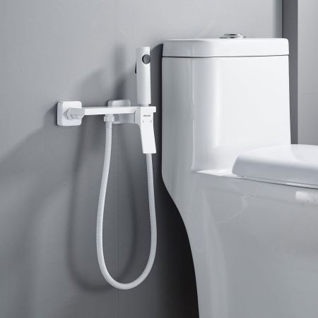 Гигиенический душ со смесителем Shevanik S6105C-1, белый