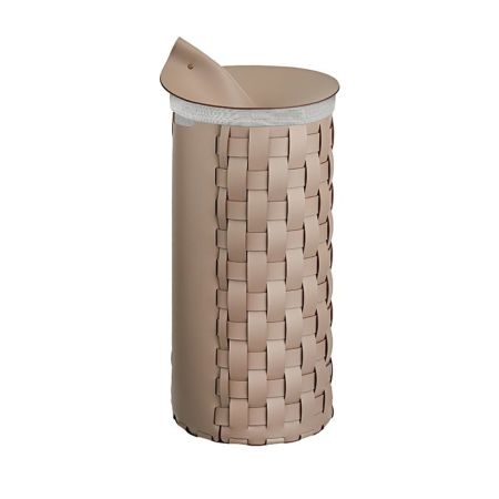 ADJ Круглая корзина для белья, D33x68 см., цвет: капучино/шоколад, артикул 1068.04/06