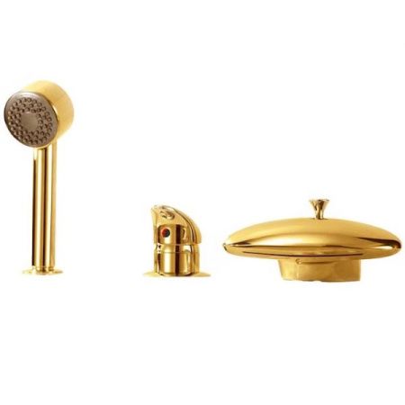 Смеситель для акриловой ванны, врезной AquaDesign, Niagara Золото