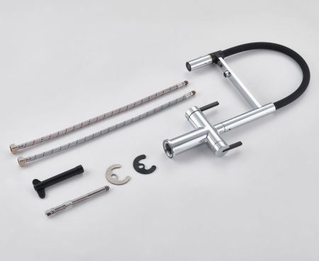 Смеситель для кухни с подключением фильтра для воды Rose R458, хром