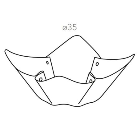 ADJ Фруктовница, D45 см., цвет: шоколад/капучино, артикул 4045.06/04
