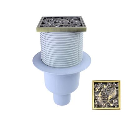 Душевой трап Bronze de Luxe 21980-57, бронза, артикул 21980-57