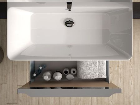 IBX, керамическая раковина 50 см, без крыльев, цвет белый, артикул PARIS050