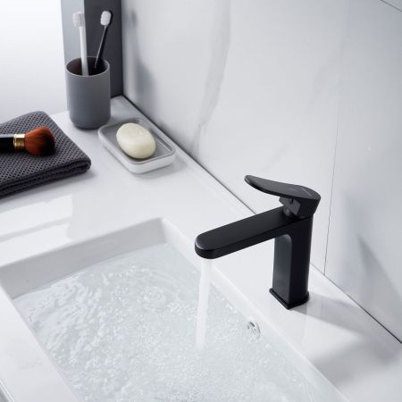 Смеситель для раковины Shevanik S4501H, черный, артикул S4501H