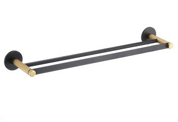 Полотенцедержатель Savol S-002148HB, черный/золото