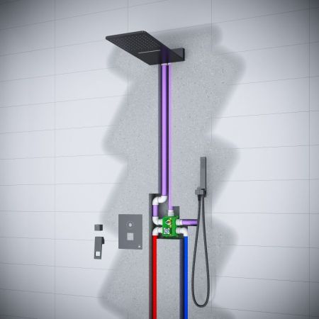 Душевая система Timo Briana SX-7139/03SM Черный, артикул SX-7139/03SM