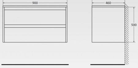 Тумба под раковину BelBagno Kraft 90 KRAFT-900-2C-SO-RT подвесная Табачный дуб KRAFT-900-2C-SO-RT BelBagno Тумба под раковину BelBagno Kraft 90 KRAFT-900-2C-SO-RT подвесная Табачный дуб KRAFT-900-2C-SO-RT BelBagno