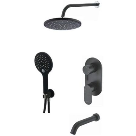 Душевая система WasserKRAFT Elbe A177471 Черная, артикул A177471
