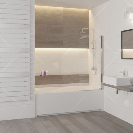 Шторка на ванну RGW Screens SC-01 80x150 профиль Хром стекло прозрачное, артикул 03110108-11