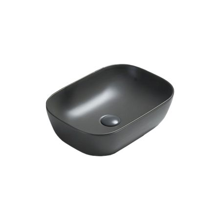 Раковина керамическая Vincea VBS-102MA, 455*325*135, накладная, цвет антрацит матовый, артикул VBS-102MA