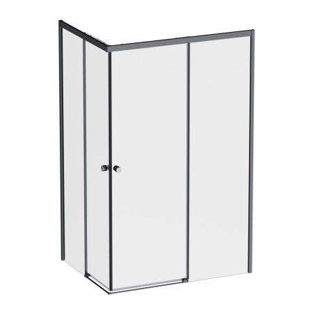 W94G-403-12090-BТ Душевое ограждение X-Joy Square Slide 120х90, черный, прозрачное