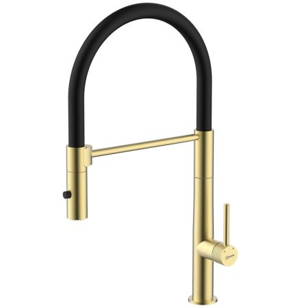 Смеситель Lemark Beluga для кухни с гибким изливом (LMF-8074B-BRLG), артикул LMF-8074B-BRLG