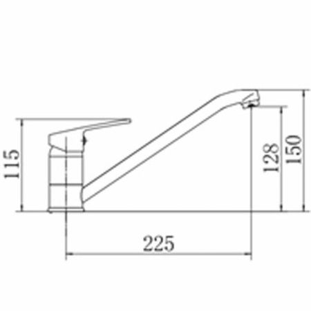 Смеситель для кухни FASHUN A4816, хром