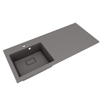 Раковина Florentina Аванти 110 см 10.310.0L110.307, серый шёлк