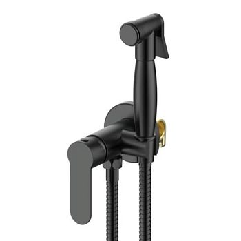 Гигиенический душ со смесителем встраиваемый ESKO SMHOLB, черный