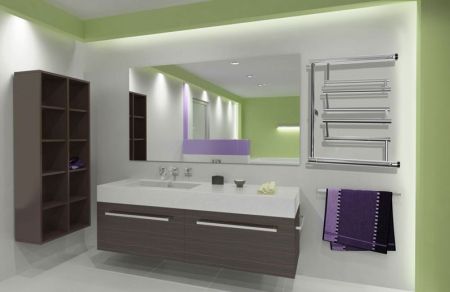 Водяной полотенцесушитель Ника Econ ПМ3 50x90 с полкой Хром, артикул ПМ3 50x90